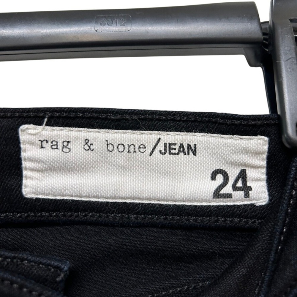 Rag & Bone Women's Black Solid Mid Rise Slim Fit Cate Ankle Skinny Jeans Size 24 - Picture 6 of 9